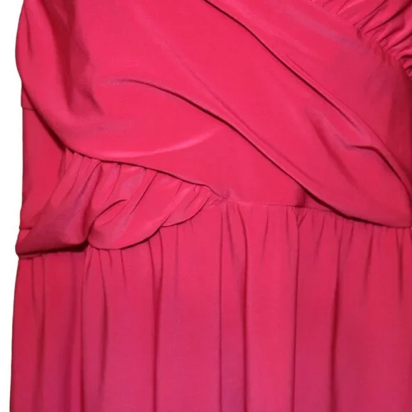 HOT PINK Fushia Raspberry Torrid Plus Size 5 Back Strappy Summer Shirt - EUC - Picture 5 of 12